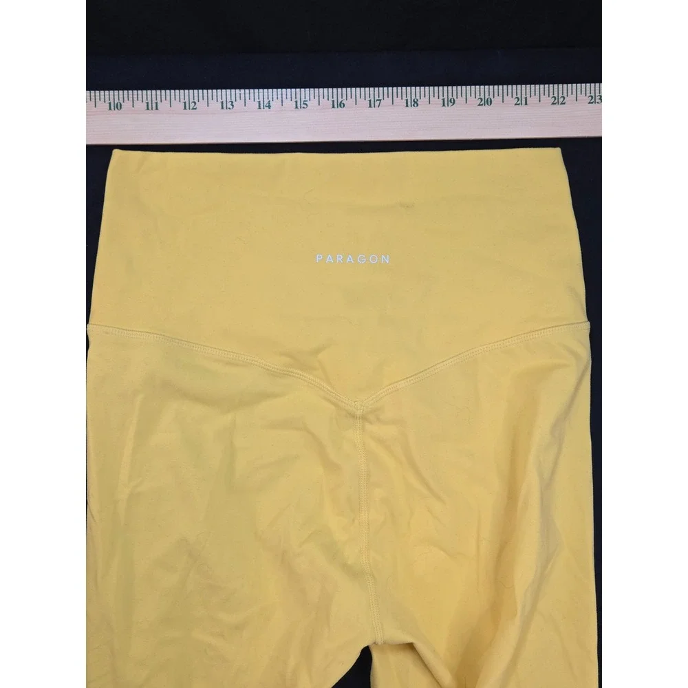 Paragon Women Crossover Waistband High Rise‎ Athletic Leggings Yoga Pants Size M
